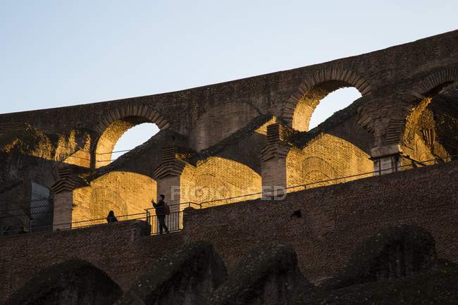 Arches of Colosseum walls — Stock Photo