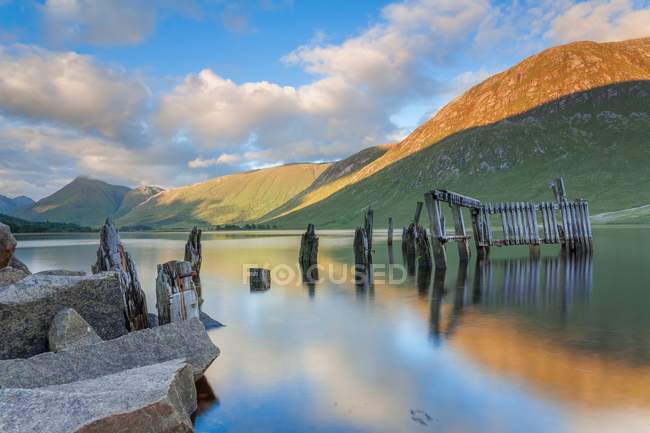 Old harbor at Loch Etive — Stock Photo