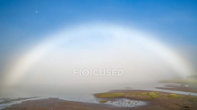 Halo in early morning — Stock Photo