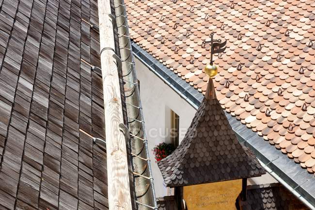 Roof of San Romedio Sanctuary — Stock Photo