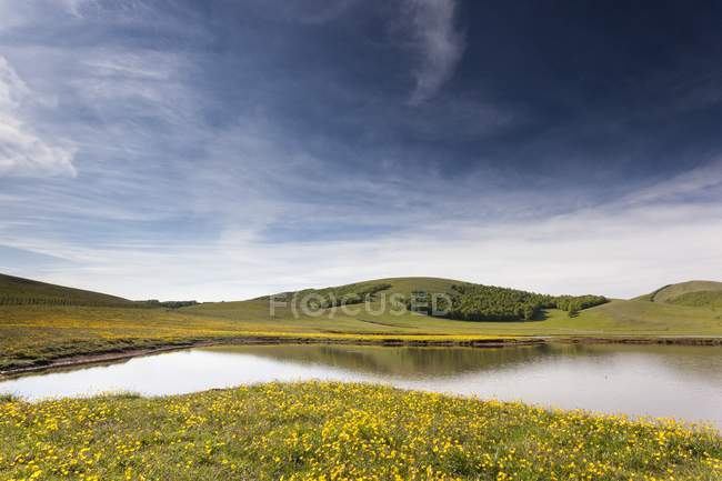 Pantani de los lagos de Accumuli - foto de stock