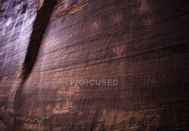 Close-up de graffiti em Monument Valley, Estados Unidos, EUA — Fotografia de Stock