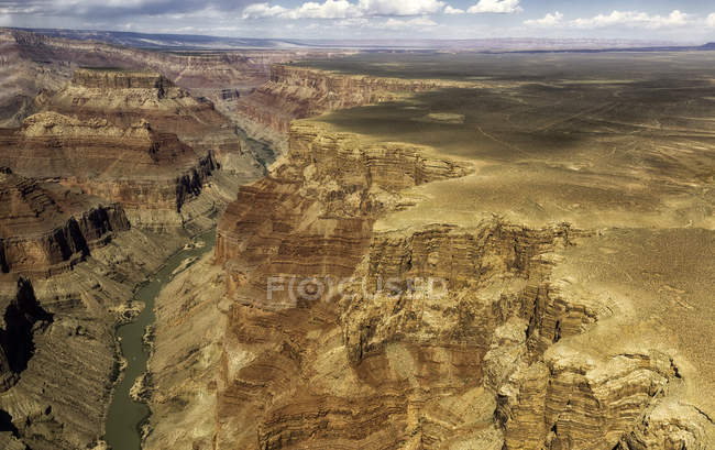 Vue aérienne du fleuve Colorado — Photo de stock