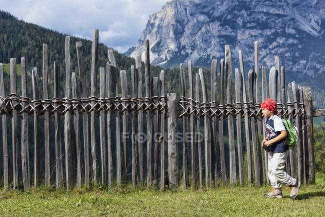 Escursioni per bambini in Val Badia — Foto stock