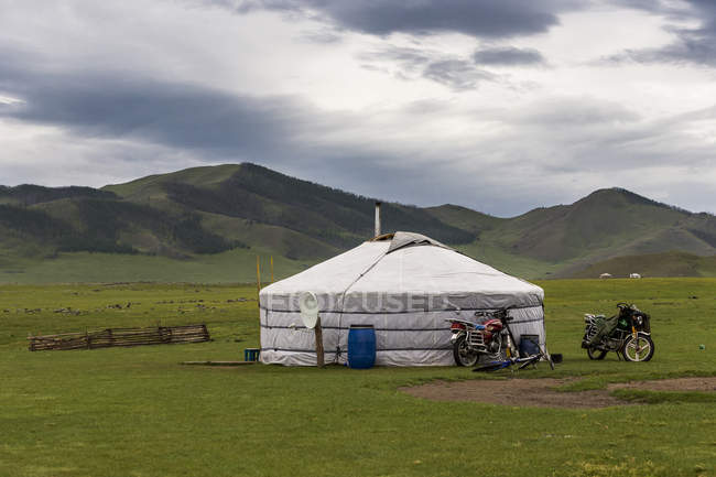 Типичная кочевая палатка — стоковое фото