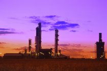 Fabbrica raffineria di petrolio — Foto stock