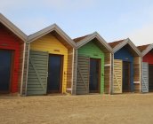 Colorful Beach Huts — Stock Photo