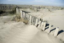 Mensajes sobre Sandy Beach - foto de stock