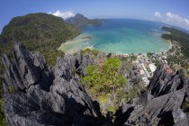 Aerial Fisheye View of cliff — Stock Photo
