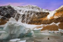 Caudal de hielo en el glaciar Ángel - foto de stock