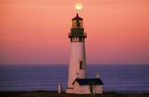 Sunset Over Lighthouse — Stock Photo