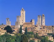 Ciudad toscana de San Gimignano - foto de stock