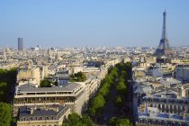 Дневной вид на Париж с воздуха — стоковое фото