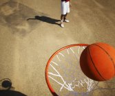 Basketball Player With Ball — Stock Photo