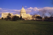 Capitol Building with field — Stock Photo