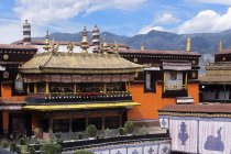 El Jokhang, Lhasa, el Tíbet - foto de stock