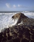 Colonne di basalto sul mare — Foto stock