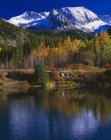 Mountain Reflection In Pond — Stock Photo