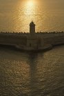 Wellenbrecher Leuchtturm, Hafen von Livorno — Stockfoto