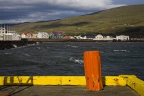 Ville de Akureyri Bord de l'eau — Photo de stock