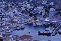 Hydra Harbour, Saronic Gulf Islands, Greece — Stock Photo