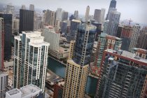 Vista do centro de Chicago — Fotografia de Stock