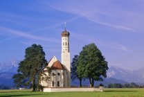 Chiesa bavarese vicino a Fussen, Baviera, Germania — Foto stock