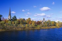 Frederelicton і річці Сент-Джон — стокове фото