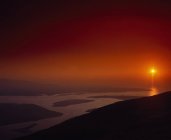 Il sole tramonta al tramonto — Foto stock