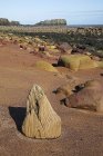 Sandstrand mit Steinen — Stockfoto
