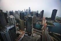 Blick auf Chicago-Gebäude — Stockfoto