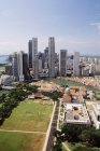 Висока кут зору Сінгапуру — стокове фото