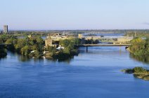 Río Ottawa y la isla Victoria - foto de stock