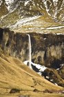 Wasserfall nahe der Stadt Vik — Stockfoto