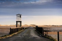 Look-Out Tower By Bridge, Holy Island, Bewick, England — Stock Photo
