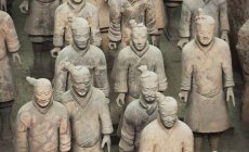 Guerrieri di terracotta; Xian — Foto stock