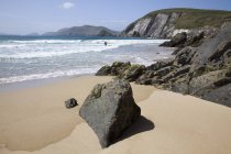 Praia de Coomenoole na península de Dingle — Fotografia de Stock