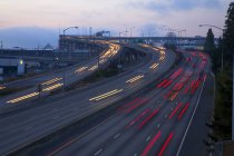 Blurred Traffic On Highway — Stock Photo