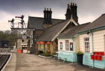 Estación Grosmont en Inglaterra - foto de stock
