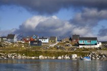 Porto di Nanortalik, isola di Qoornoq, provincia di Kitaa, Groenlandia meridionale, Groenlandia, Regno di Danimarca — Foto stock