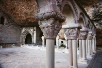 Cloister With Series Of Capitals — Stock Photo