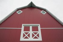 Red Barn With White Trim — Stock Photo