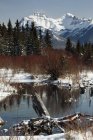 Invierno sobre el lago Vermilion - foto de stock