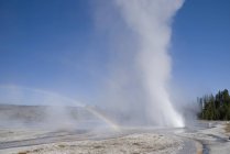 Geyser With Water Shooting Out — Stock Photo