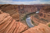 Río Colorado en curva de herradura - foto de stock