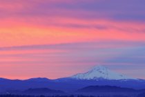 Red Sunrise Over Mount — Stock Photo