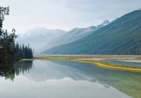 Канадські Скелясті гори, відображені в краси-Крік — стокове фото