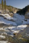 Elbow Falls And Elbow River — Stock Photo
