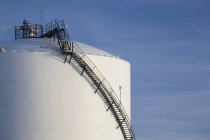 Stairway On Side Of Oil Tank — Stock Photo