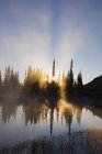 Sunrise Reflected In Lake — Stock Photo